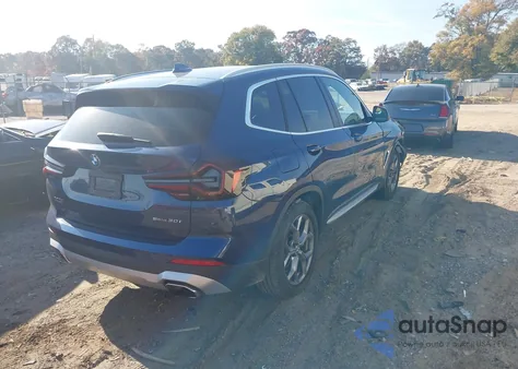 2024 BMW X3 Sdrive30I из США, поврежденный, VIN 5UX43DP08R9U64053